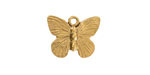 Nunn Design Antique Gold (plated) Butterfly Charm 18x15mm