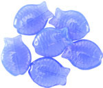 Czech Glass Multi Blue Opal Sunfish 24x18mm