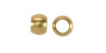 Mykonos Solid Brass Large Hole Rondelle 7x10mm