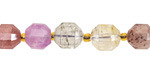 Rainbow Rutilated Quartz Energy Tube 10x9mm