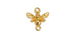 24K Gold (plated) Bee Focal Link 15x16mm