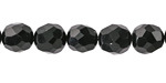 Black Obsidian Microfaceted Egg Nugget 10x9mm