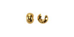 Gold (plated) Crimp Cover 6mm