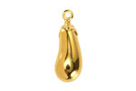 24K Gold (plated) Eggplant Focal 9x25mm