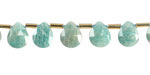 Brazil Amazonite (A) Microfaceted Teardrop 8x10mm