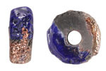 Mykonos Ceramic Raku Metallic Midnight Textured Donut 10x26mm