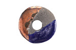 Mykonos Ceramic Raku Metallic Midnight Spacer Disc 25mm