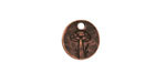 Nunn Design Antique Copper (plated) Mini Mushroom Coin Charm 12.6mm