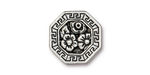 TierraCast Antique Silver (plated) Blossom Button 17.5mm