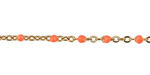 Gold (plated) Stainless Steel Peach Small Cable Chain, 8m spool