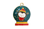 Enamel Penguin in a Snow Globe Focal 20x26mm