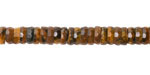 Tiger Eye Microfaceted Heishi 2x6mm