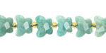 Brazil Amazonite Microfaceted Butterfly 8x10mm