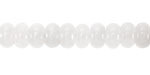 White Agate Rondelle 5x8mm