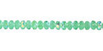 Czech Glass Sea Green AB Fire Polished Rondelle 2x3mm