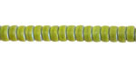 Czech Glass Matte Wasabi AB Heishi 3x6mm