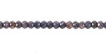 Sapphire (A) Ombré Microfaceted Rondelle 3x4mm