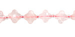 Rose Quartz Faceted Quatrefoil 10mm