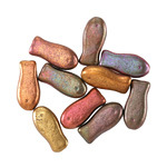 Czech Glass Autumn Metallics Goldfish 14x7mm