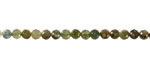 Green Tourmaline Ombré Microfaceted Round 3mm
