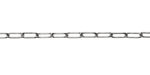 Stainless Steel Small Paperclip Chain, 7.9x2.3mm links, 5' Package