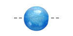 Resin Ocean Sparkle Round 16mm