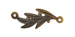 Mykonos Antique Brass (plated) Olive Branch 37x15mm