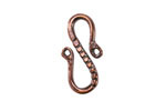 Mykonos Antique Copper (plated) Pebbles S-Hook 24x12.5mm
