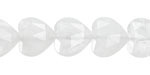 Rock Crystal Quartz Microfaceted Heart 13-14mm