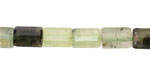 Prehnite (w/ Rutile) Microfaceted Tube 7x10mm