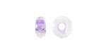 Unicorne Beads Glass Purple Jellyfish Donut 4-6x9-11mm