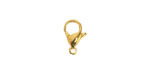Waterproof 18K Gold PVD Plated Stainless Steel Lobster Clasp 12x7mm