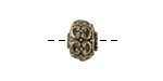 Mykonos Antique Brass (plated) Fancy Ball Spacer 10x13mm
