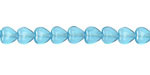 Czech Glass Aquamarine Small Heart 6mm
