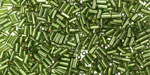 Miyuki Silver Lined Olive Bugle Bead 3mm