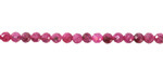 Ruby (A) Microfaceted Round 3mm