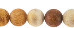 Indonesian Fossil Coral (Matte) Round 12mm