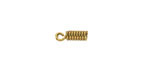 Mykonos Solid Brass Coil 1.8mm Cord End 11x3mm