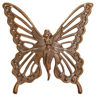 Vintaj Natural Brass Butterfly Pixie Maiden Focal 56x54mm