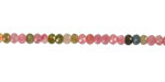 Tourmaline (A) Faceted Rondelle 2x3mm