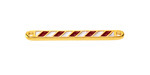 24K Gold (plated) Enamel Peppermint Stick Link 33x3mm