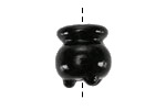 Witch's Cauldron Lampwork Glass Focal Bead 16-17x17-17.5mm