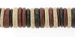 Mykonos Ceramic Morning Brew Mix Thin Rondelle 2-4x13mm