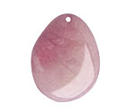 Tagua Nut Violet Groovy Slice 25-35x30-42mm