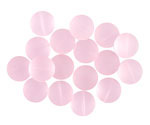Blossom Pink Beach-Style Glass Puffed Coin 12mm