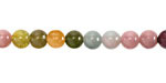 Tourmaline (AA - Ombré) Round 6mm, loop