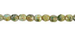 Czech Glass Jungle Picasso Fire Polished Round 6mm