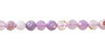 Flower Lavender Moon Quartz Microfaceted Round 5mm