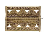 African Brass (Baule Tribe, Ivory Coast) Rectangle Focal 37x27-29mm
