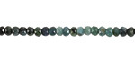 Tourmaline (A) Blue/Green Ombre Microfaceted Rondelle 3x4mm